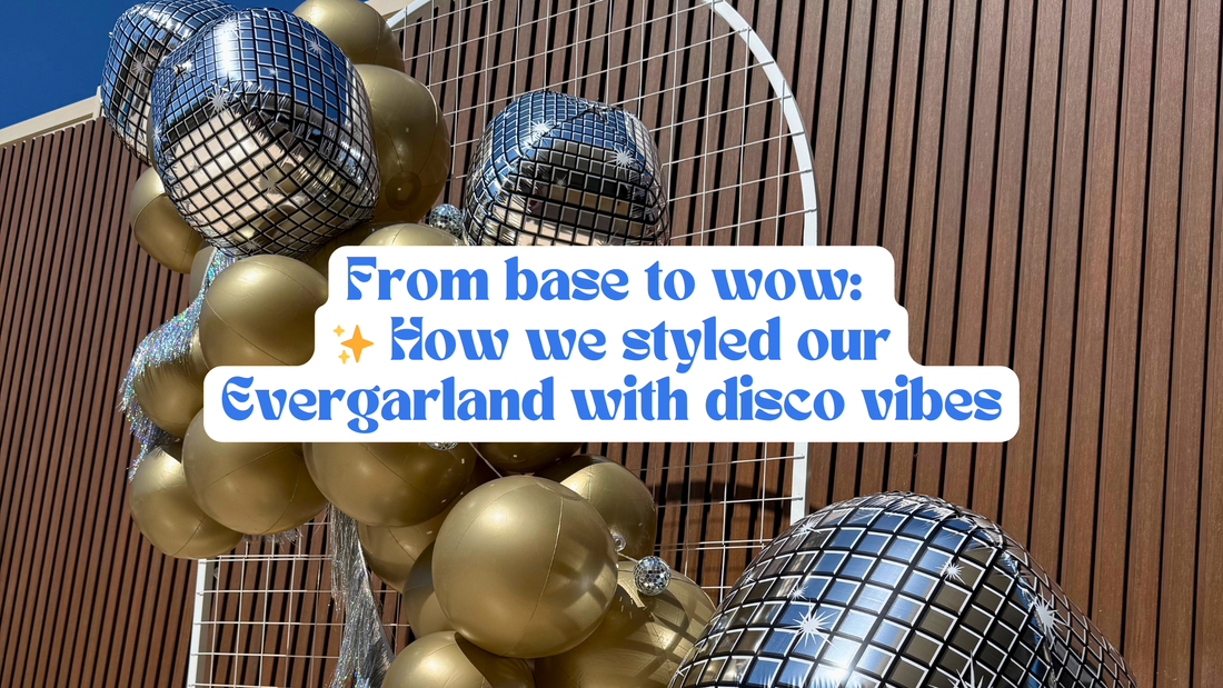 From base to wow:  ✨ How we styled our Evergarland with disco vibes