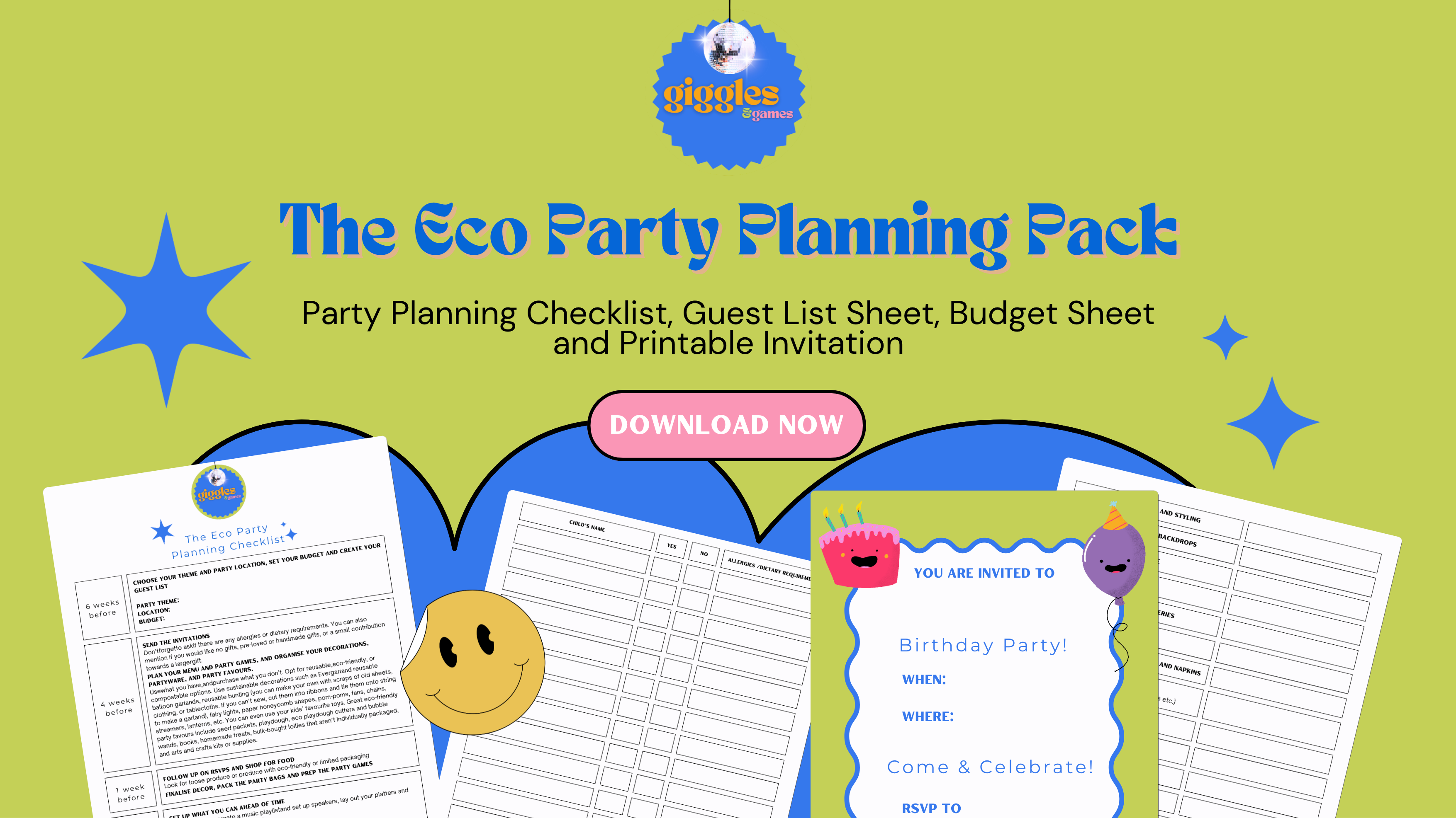 Free Eco Party Planning Pack – So You Don’t Forget the Cake (Again)  🌱🎉