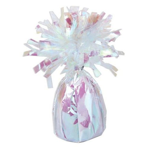 Iridescent White Jumbo Balloon Weight 330gm
