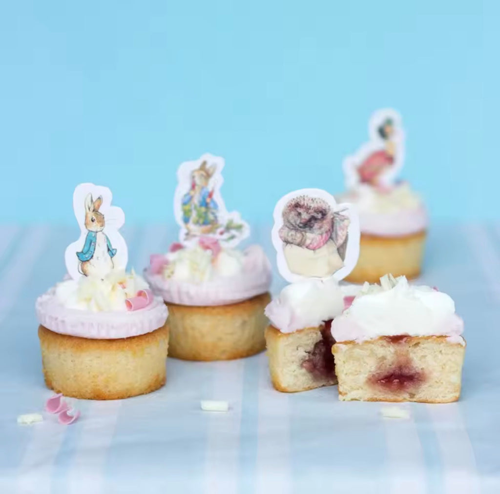 24 Peter Rabbit Cupcake Toppers