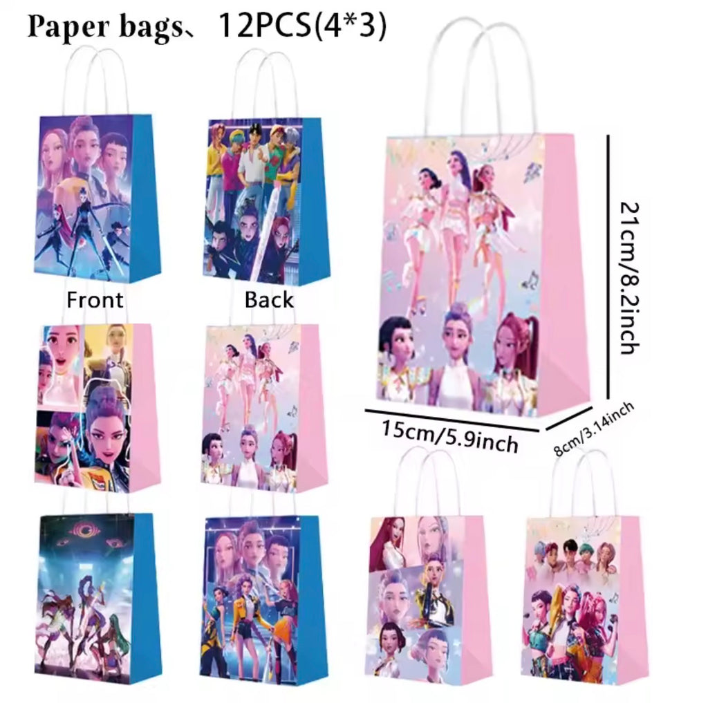 12 K-Pop Demon Hunters Party Bags