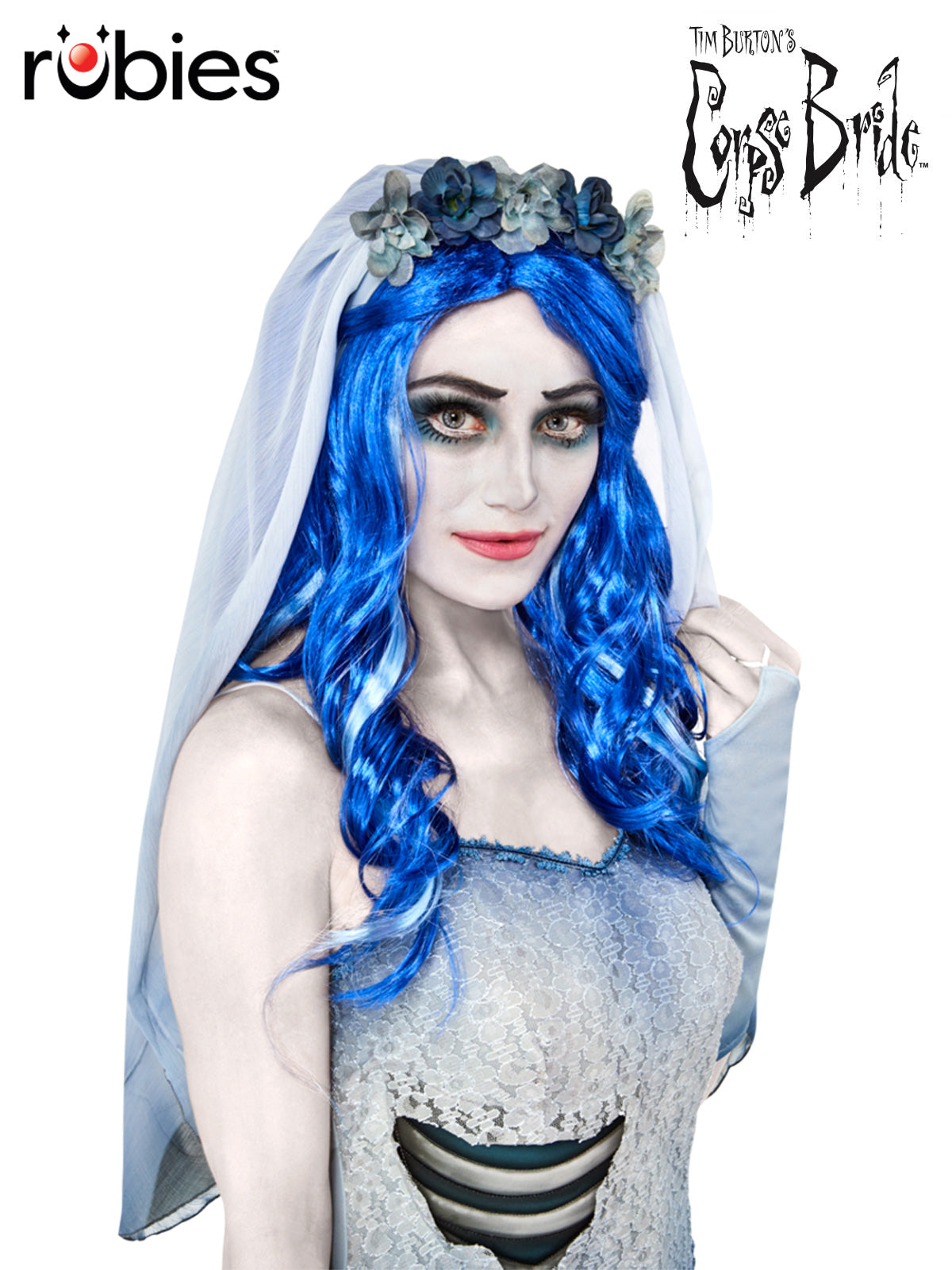 Corpse Bride Emily Wig - Adult