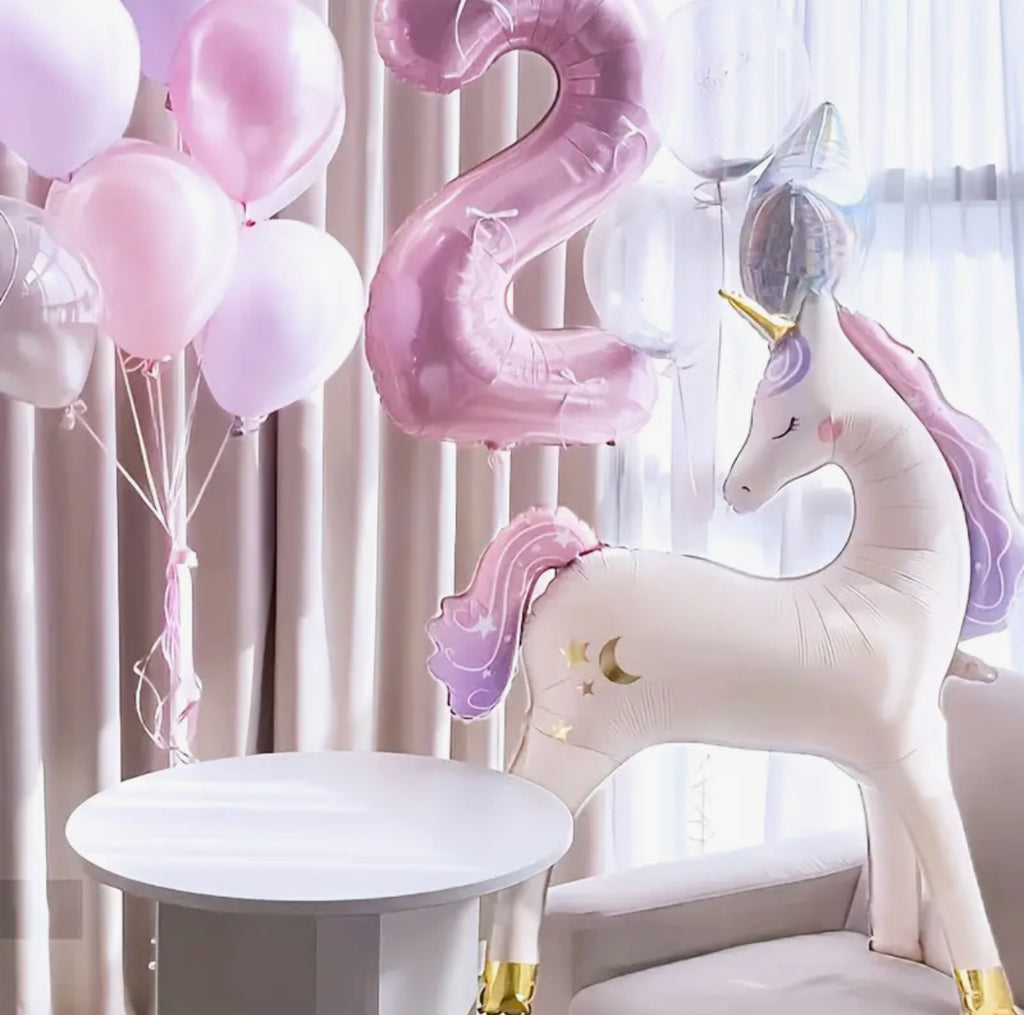 Freestanding Unicorn Foil Balloon