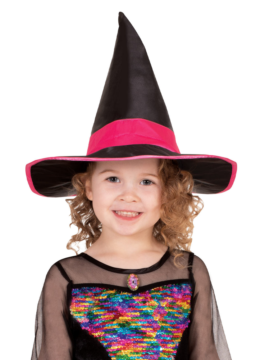 Rainbow Colour Magic Witch Deluxe Costume, Child