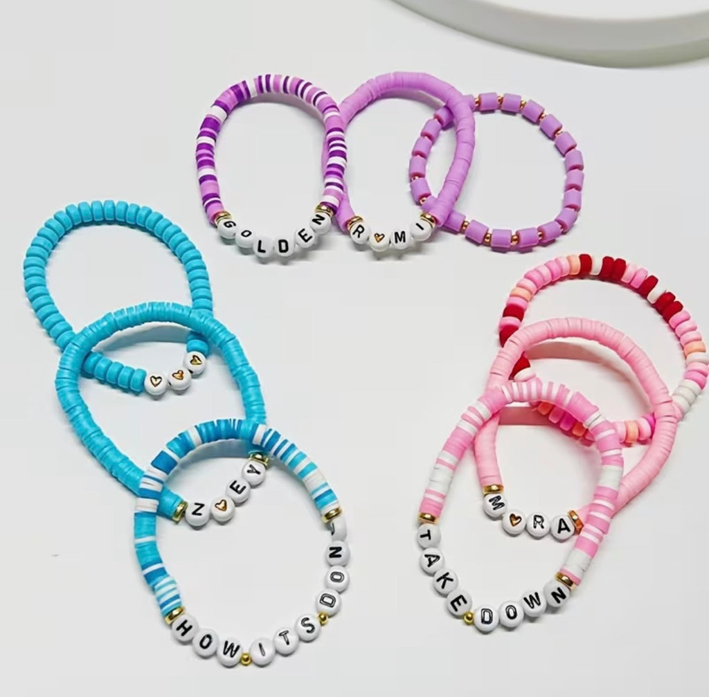 KPOP Demon Hunters Style Stretch Bracelet Friendship Bracelets Set