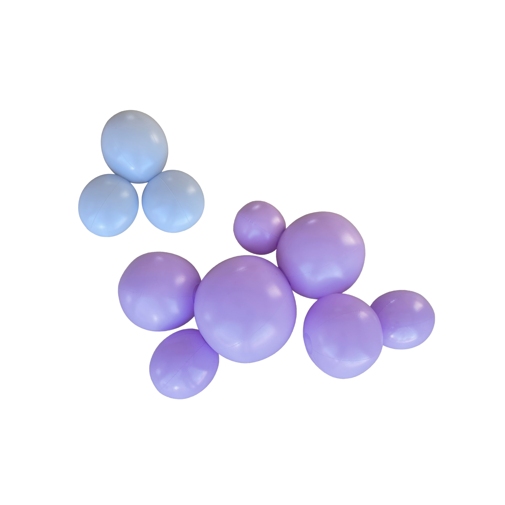 Pastel blue and pastel purple reusable balloon garlands – Evergarland eco party décor, Perth, Western Australia