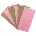 Napkins Lunch 1/8 fold Light Pink & Kraft Pack of 20