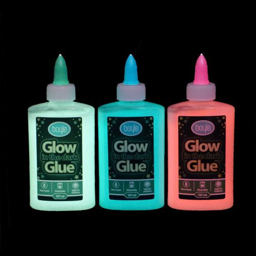Glow in the Dark glue 147ml assorted colours