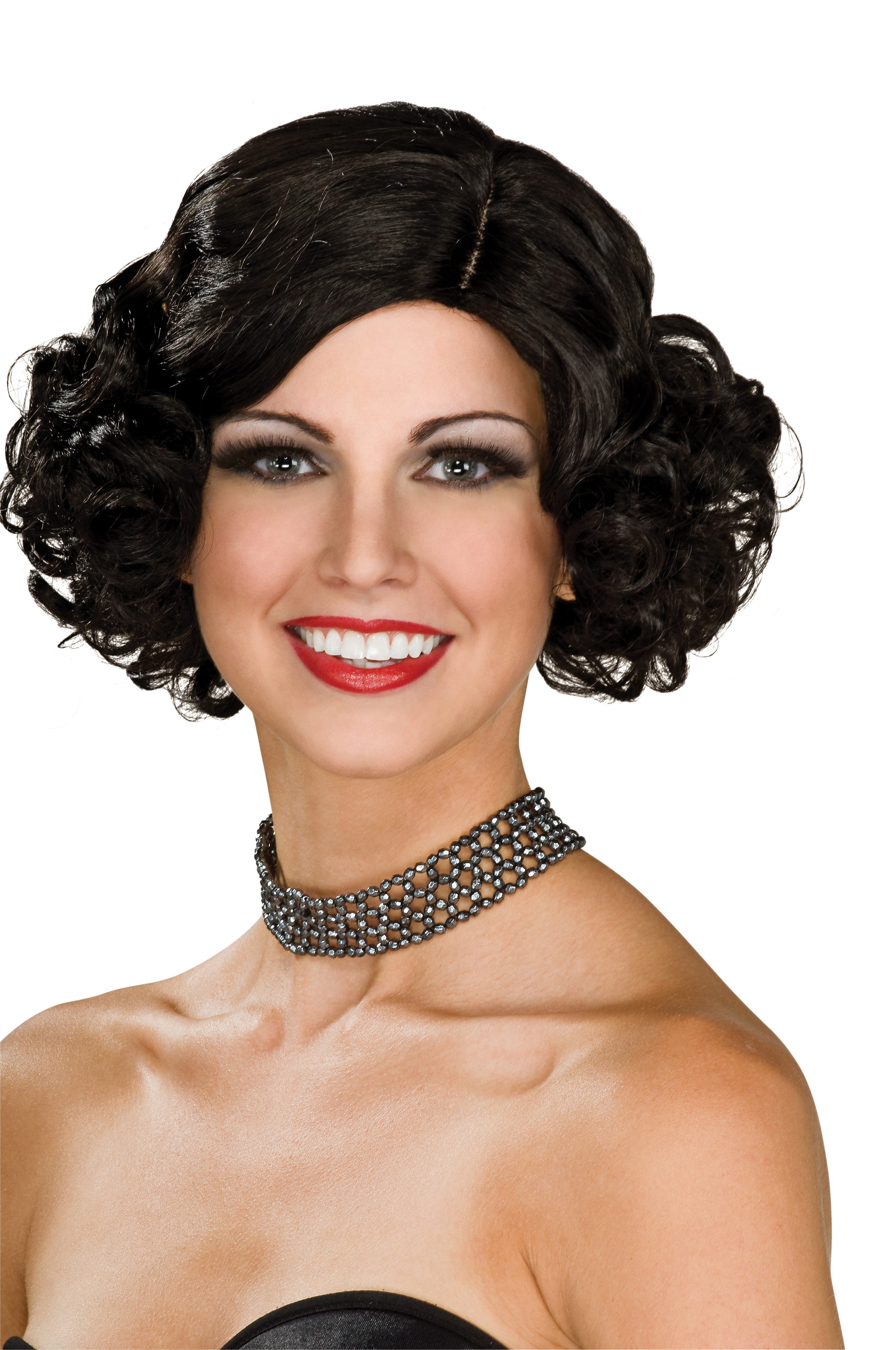 Flapper Black Wig - Adult