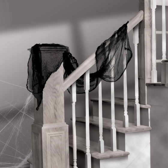 Black Gauze Cloth Decoration for Halloween