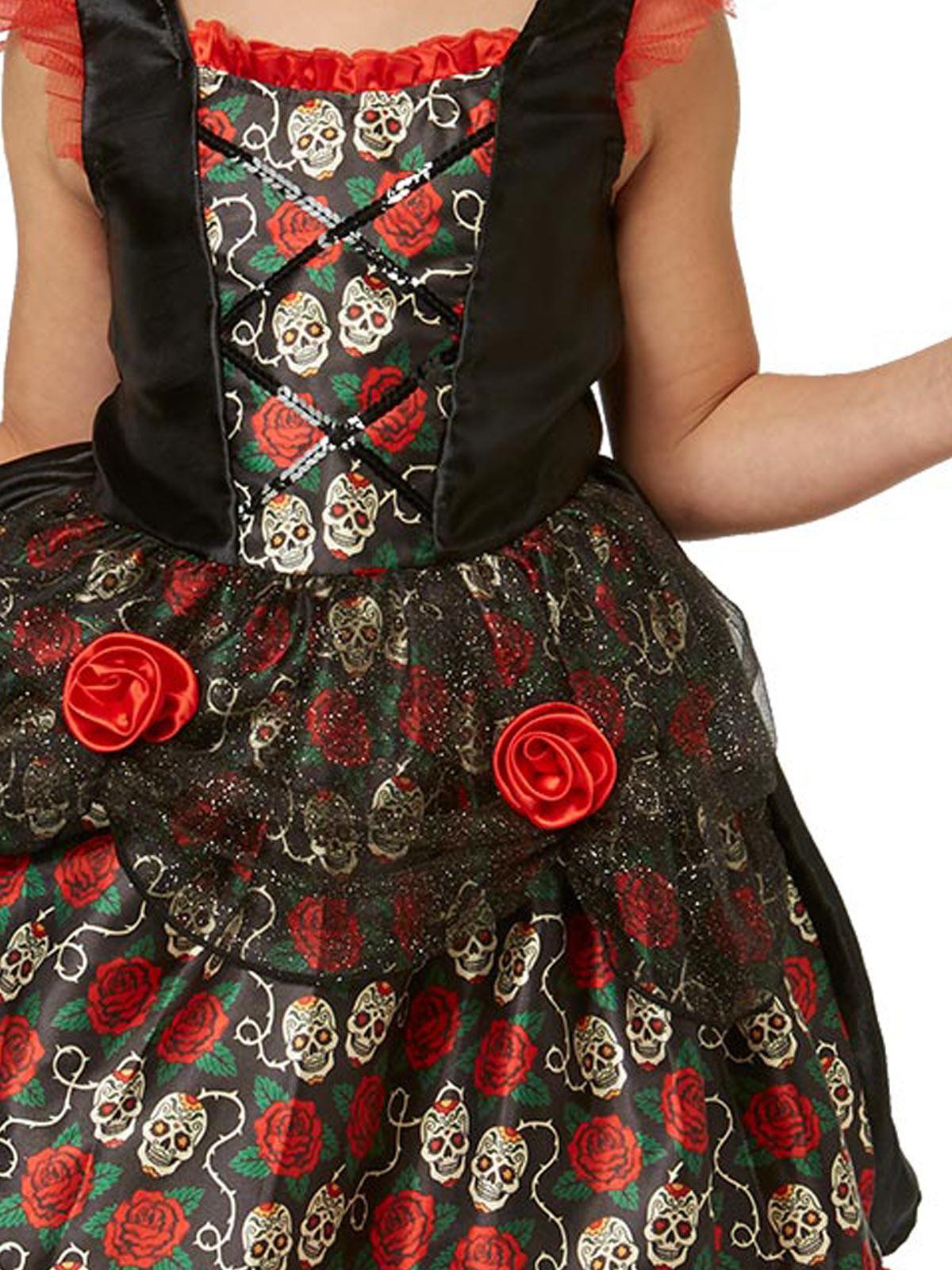 Red Rose Day Of The Dead Costume, Child