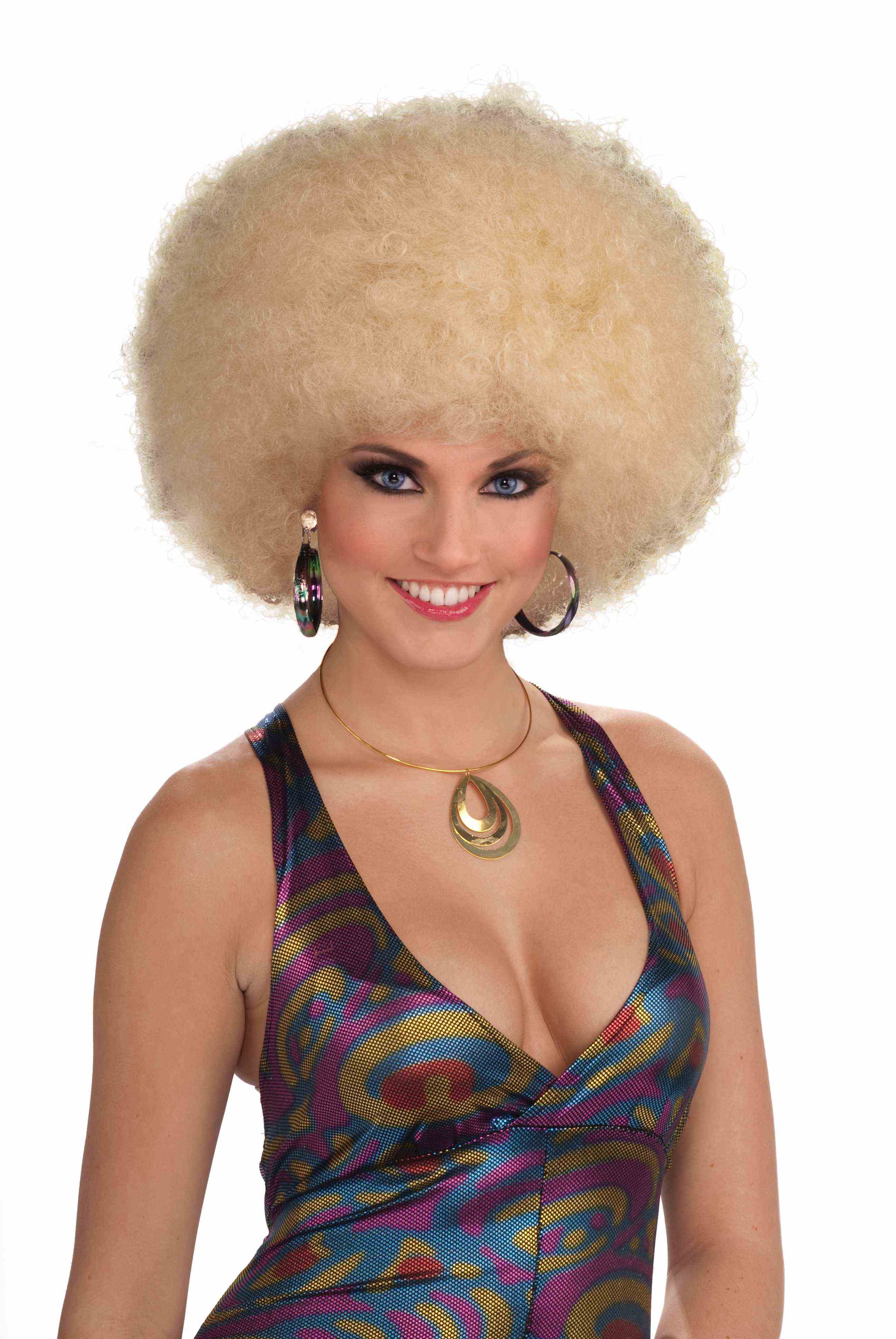 Afro Blonde Wig - Adult