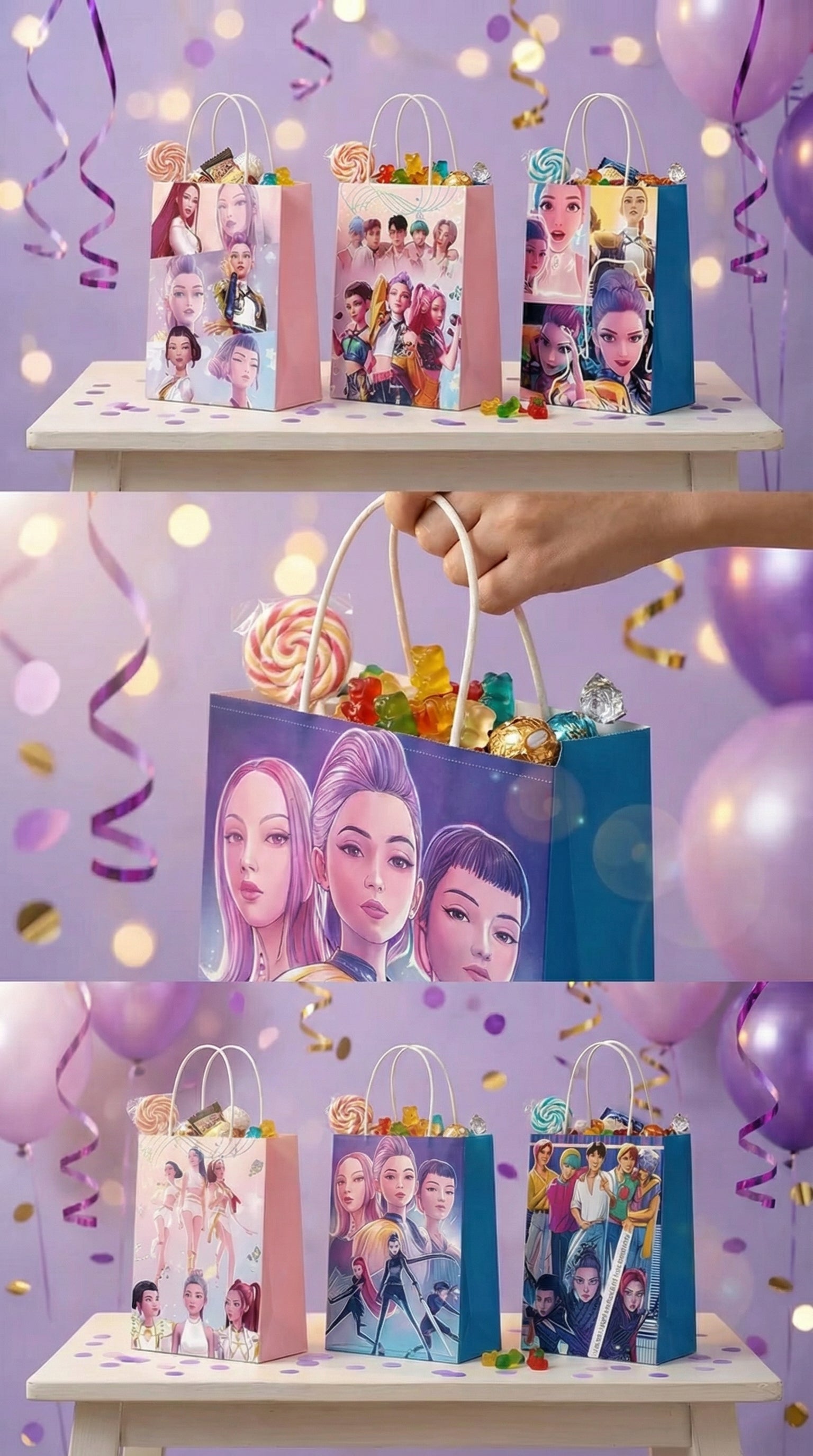 12 K-Pop Demon Hunters Party Bags