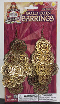 Gold Coin Dangly Earrings - Adult