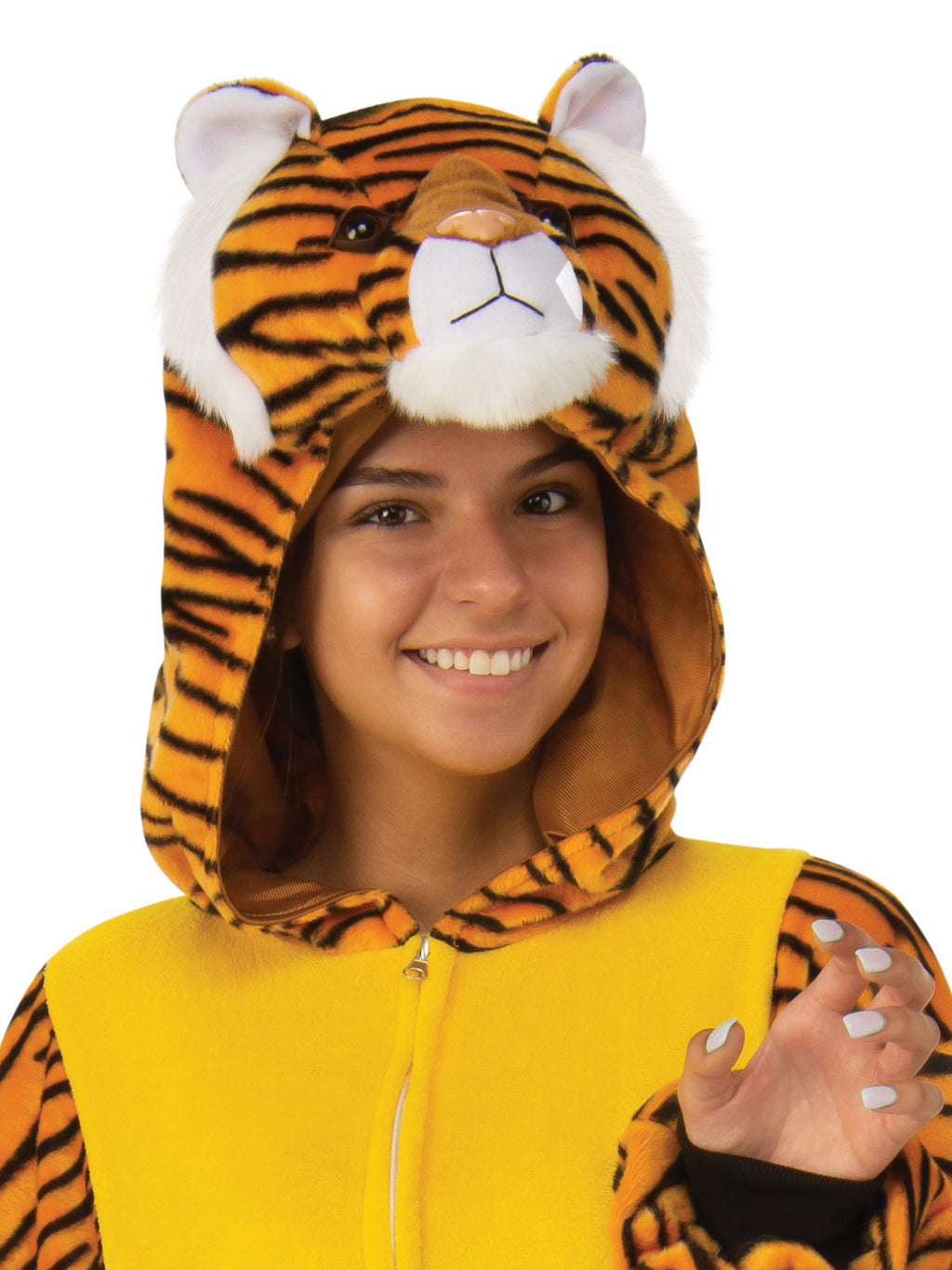 Tiger Furry Onesie Costume, Adult