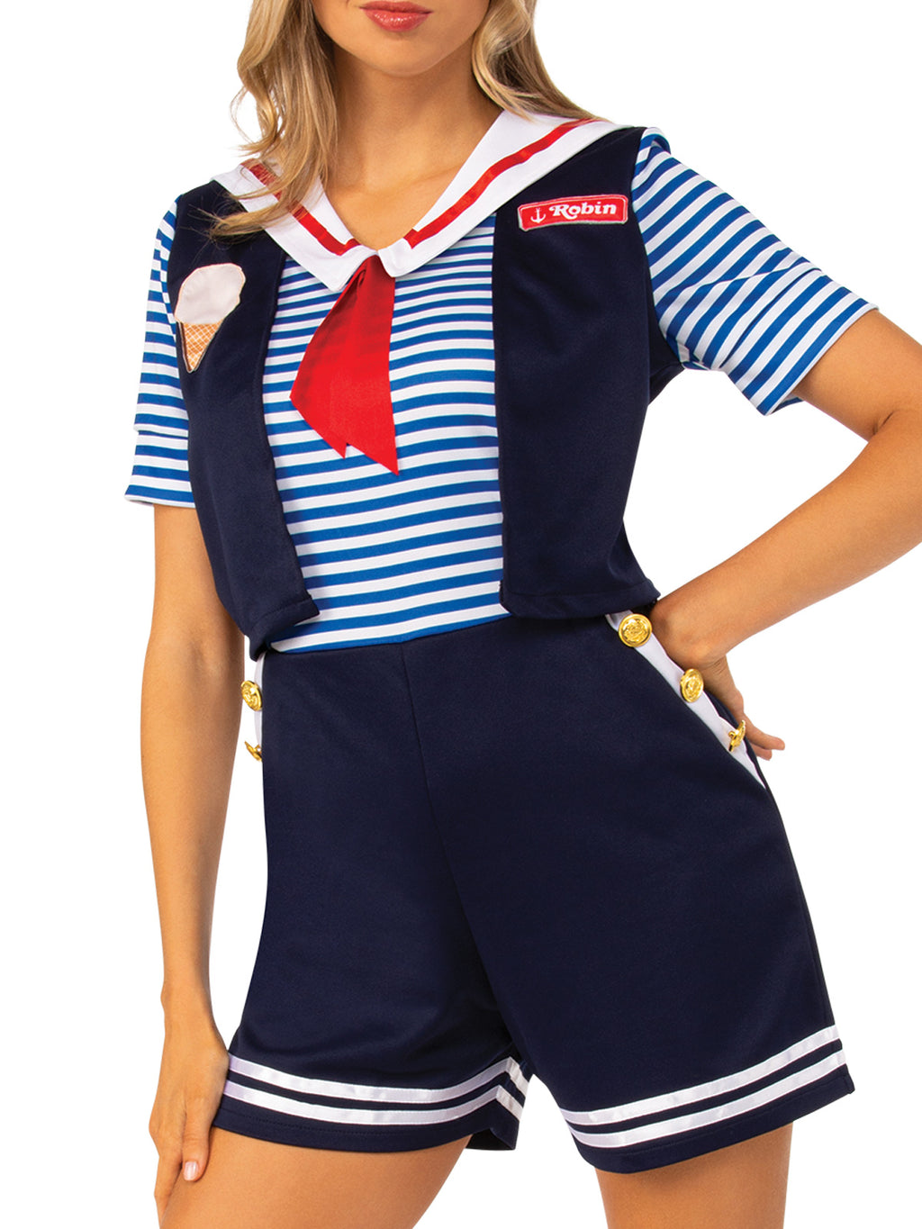 Robin Scoops Ahoy Costume - Stranger Things, Adult