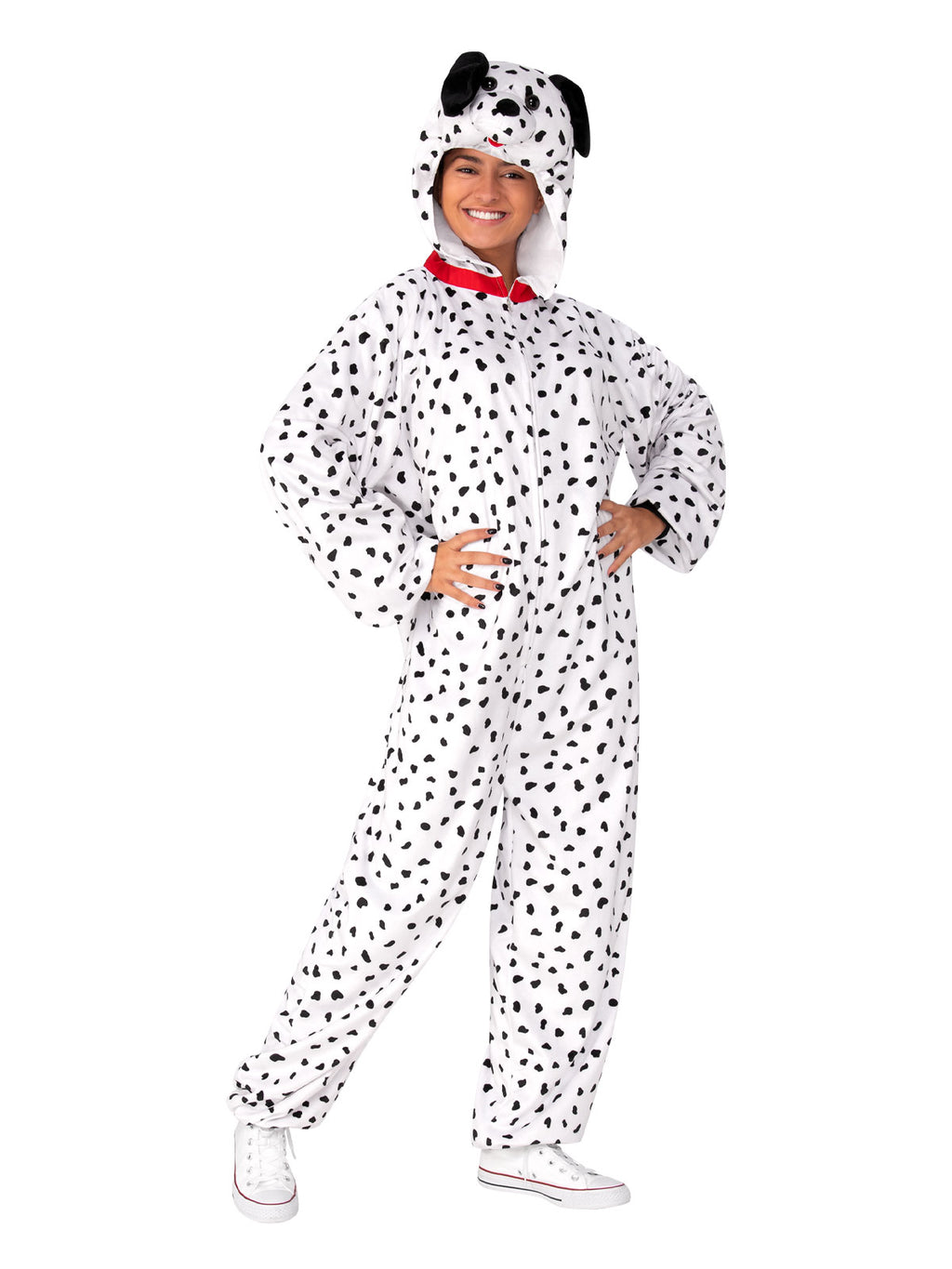 Dalmatian Furry Onesie Costume, Adult