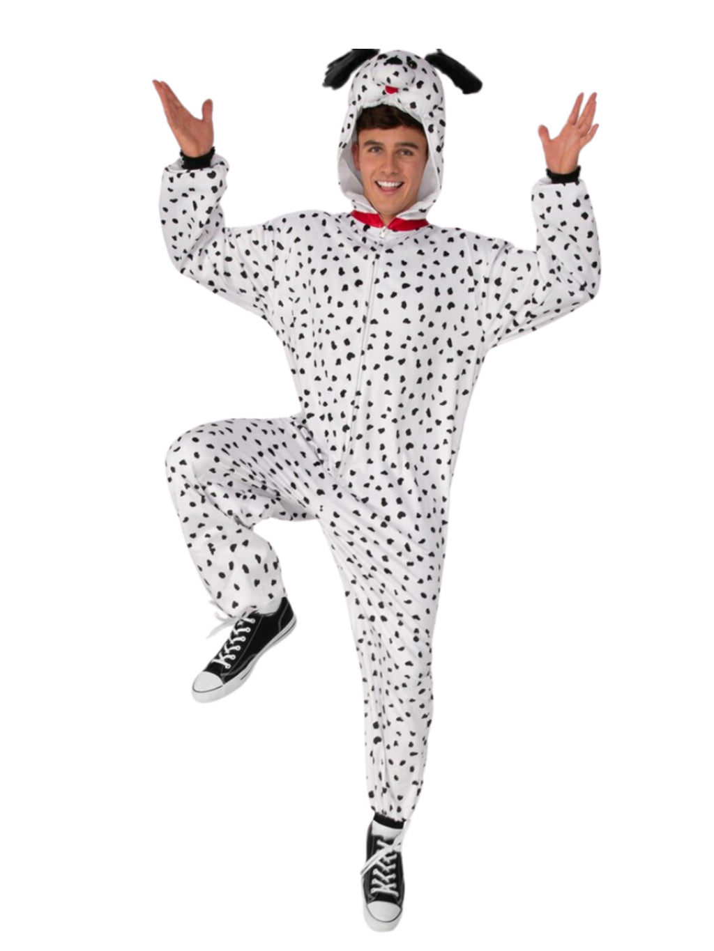 Dalmatian Furry Onesie Costume, Adult