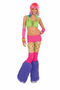 Neon Solid Booty Shorts Pink - Adult