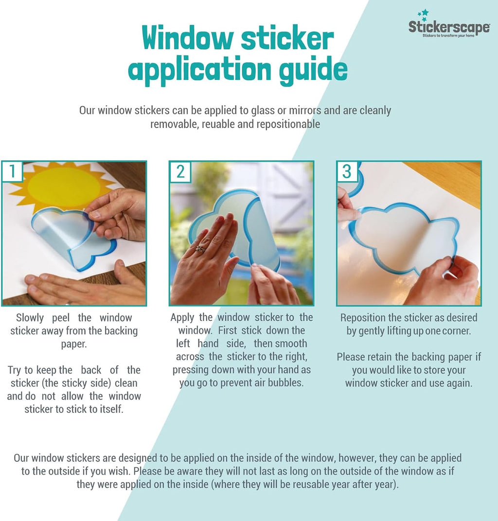 Licensed Stickerscape The Gruffalo Window Stickers – A5, 20pc