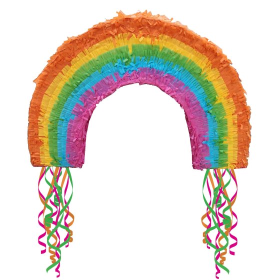 Rainbow 2D Shape Pull String Piñata