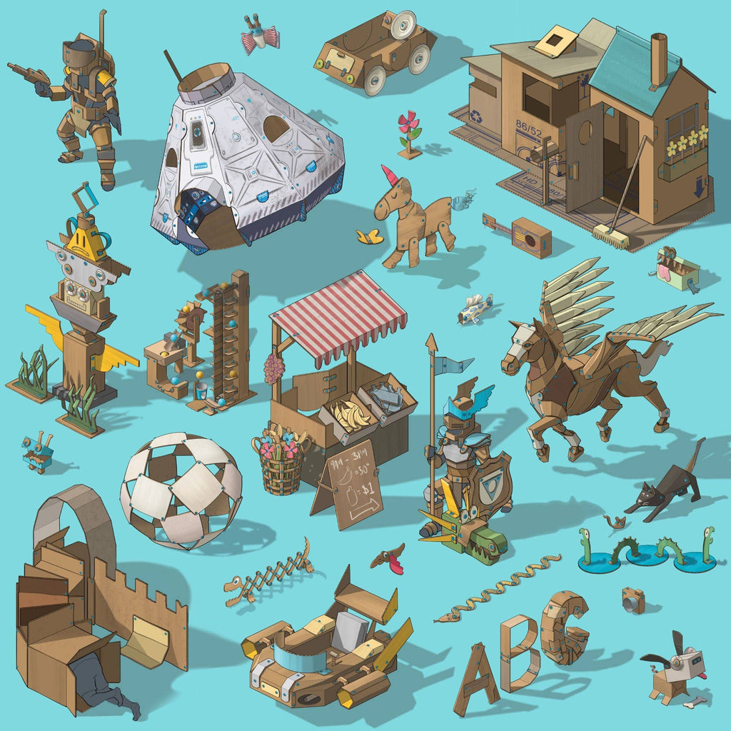 Makedo Australia - DISCOVER | Makedo Cardboard Construction Toolkit 1-5 Makers
