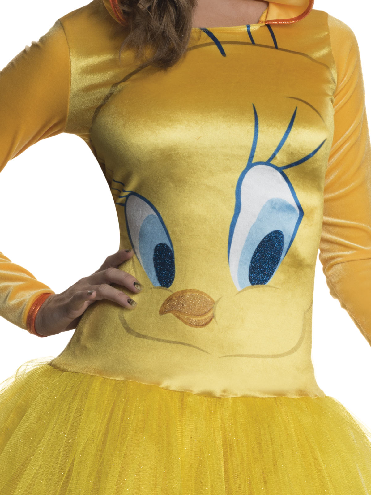 Tweety Hooded Tutu Dress, Adult