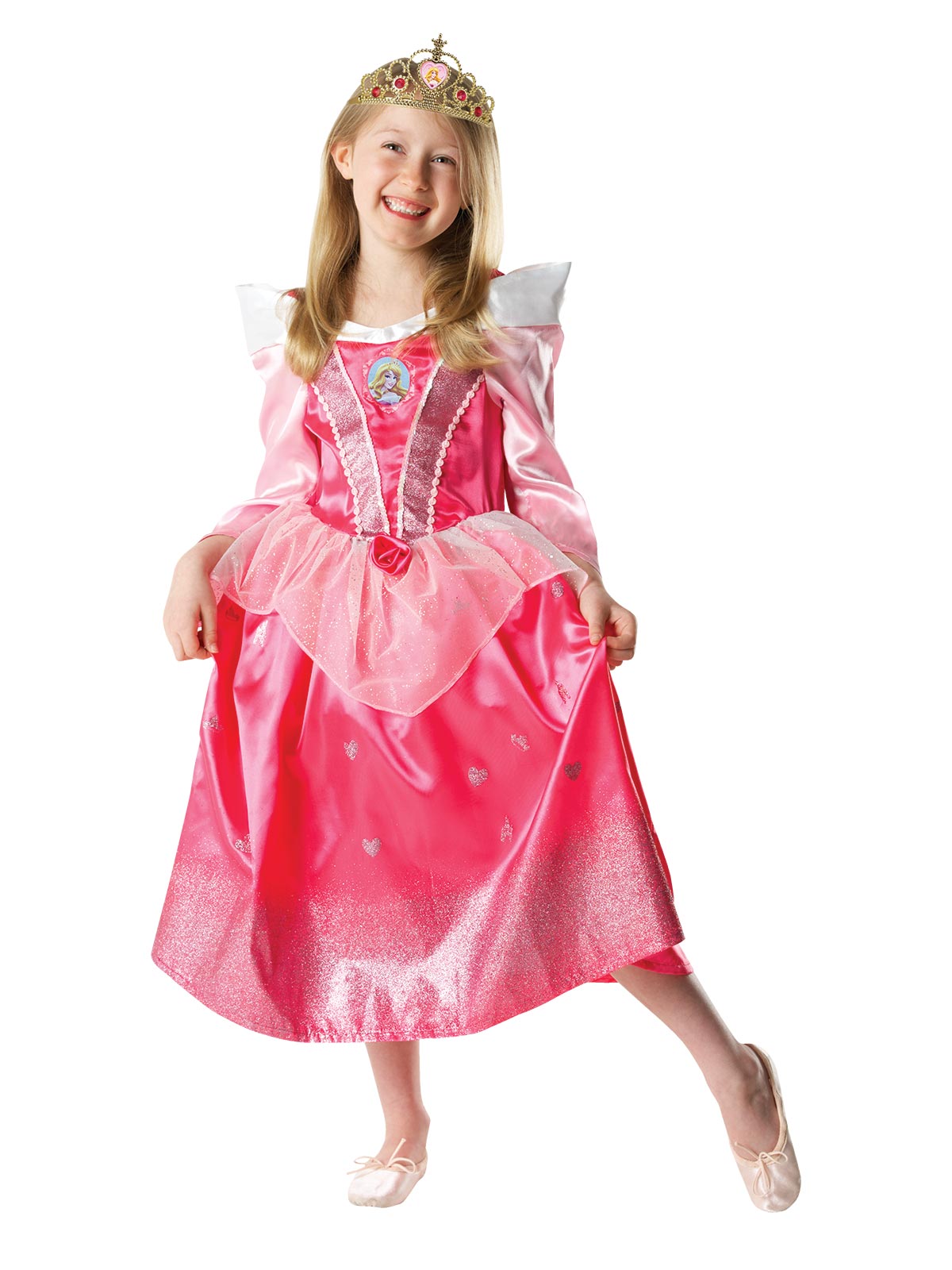 Aurora Sleeping Beauty Glitter Deluxe Costume, Child