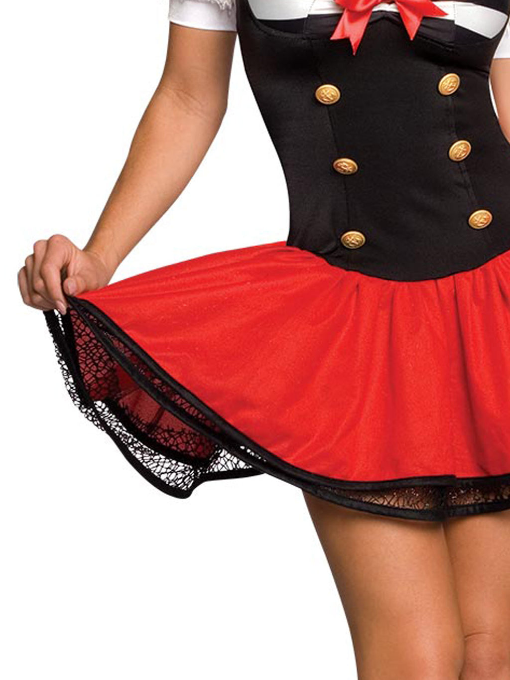 Navel Pin Up Secret Wishes Costume, Adult