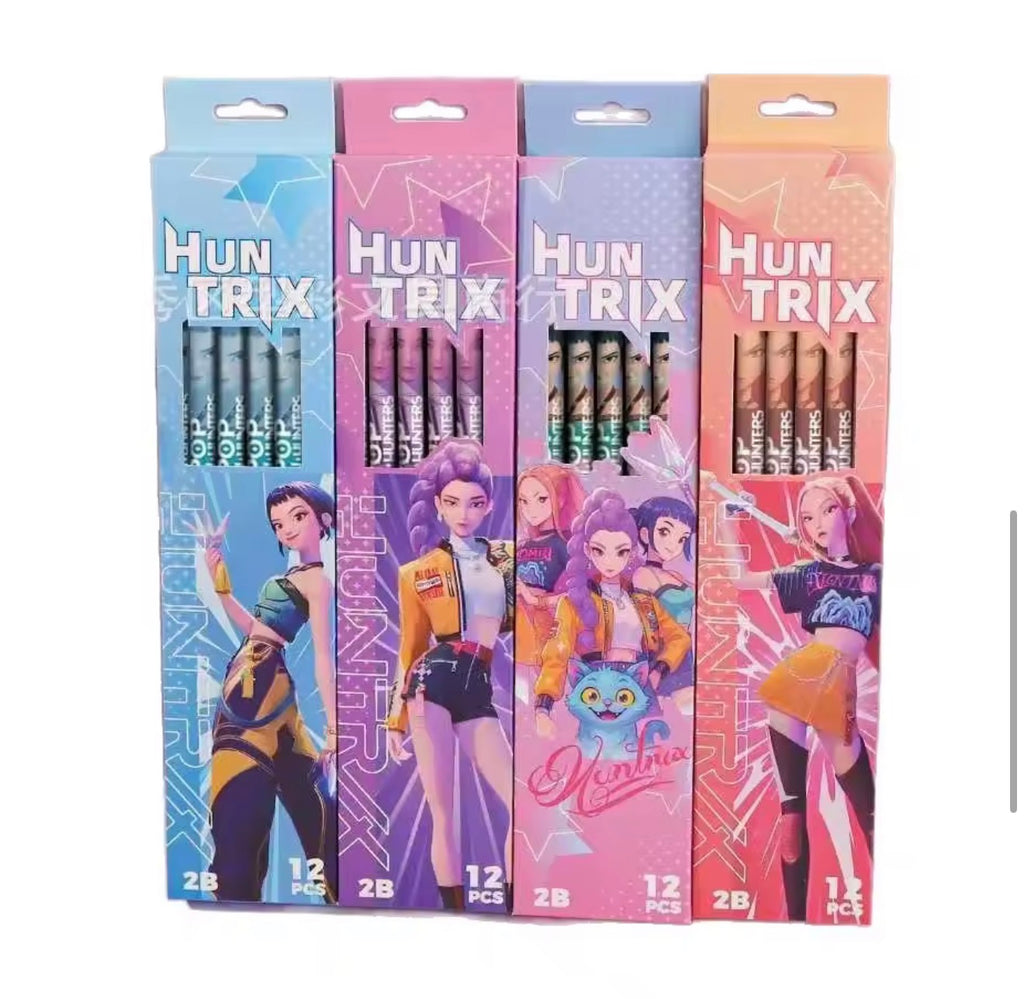 Huntrix Pencils 2B Graphite (4 x Packs of 12)