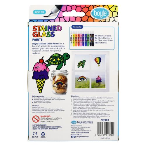 Stained Glass Peelable Paints Pack of 10