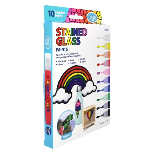 Stained Glass Peelable Paints Pack of 10