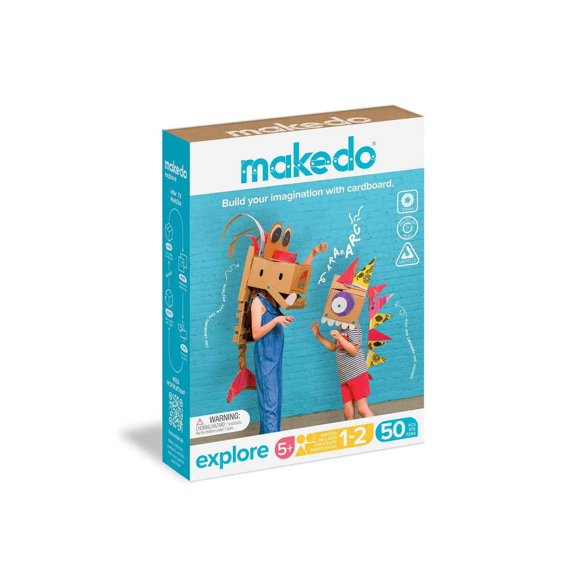 Makedo Australia - Explore Kit | Makedo Cardboard Construction for 1-2 Makers