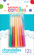 Ombre birthday candles, stylish party decor, cheap party supplies Australia, Perth-based family business
