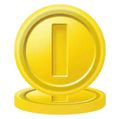 10 Super Mario Gold Coin Party Plates