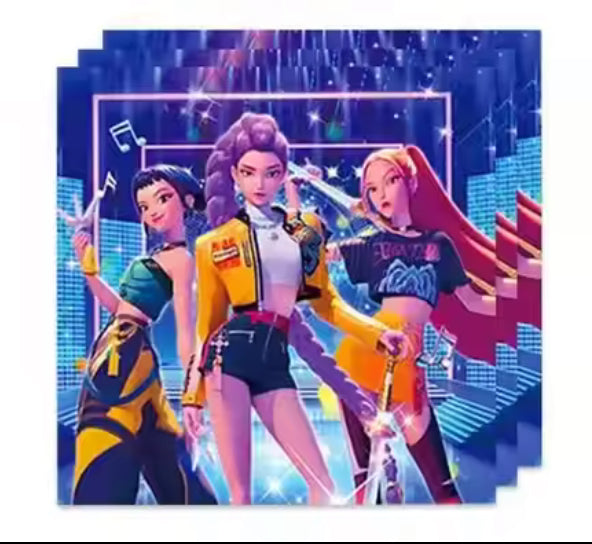 K-Pop Demon Hunters Paper Napkins