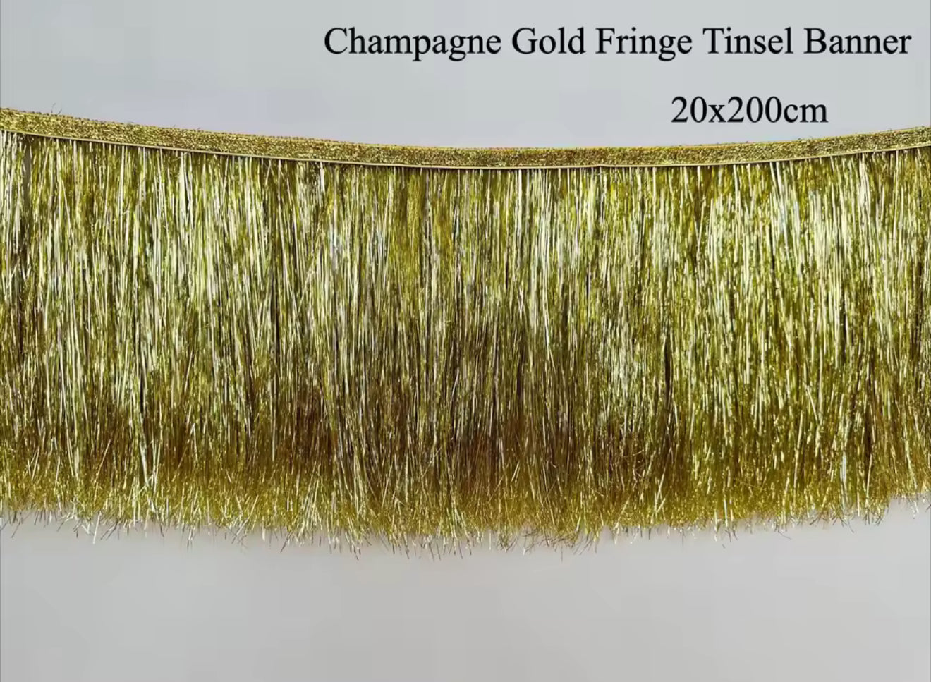 Tinsel Fringe Garland 2m