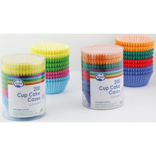 Cup Cake Cases Bright or Pastel Pack of 200
