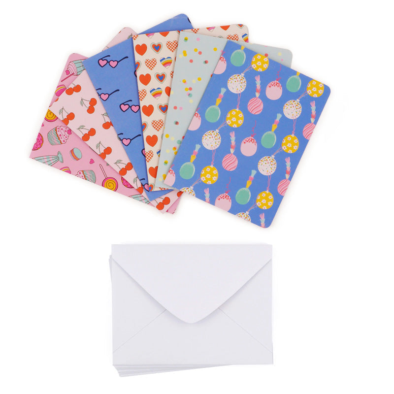 Party Cards with Envelopes – Pack of 6