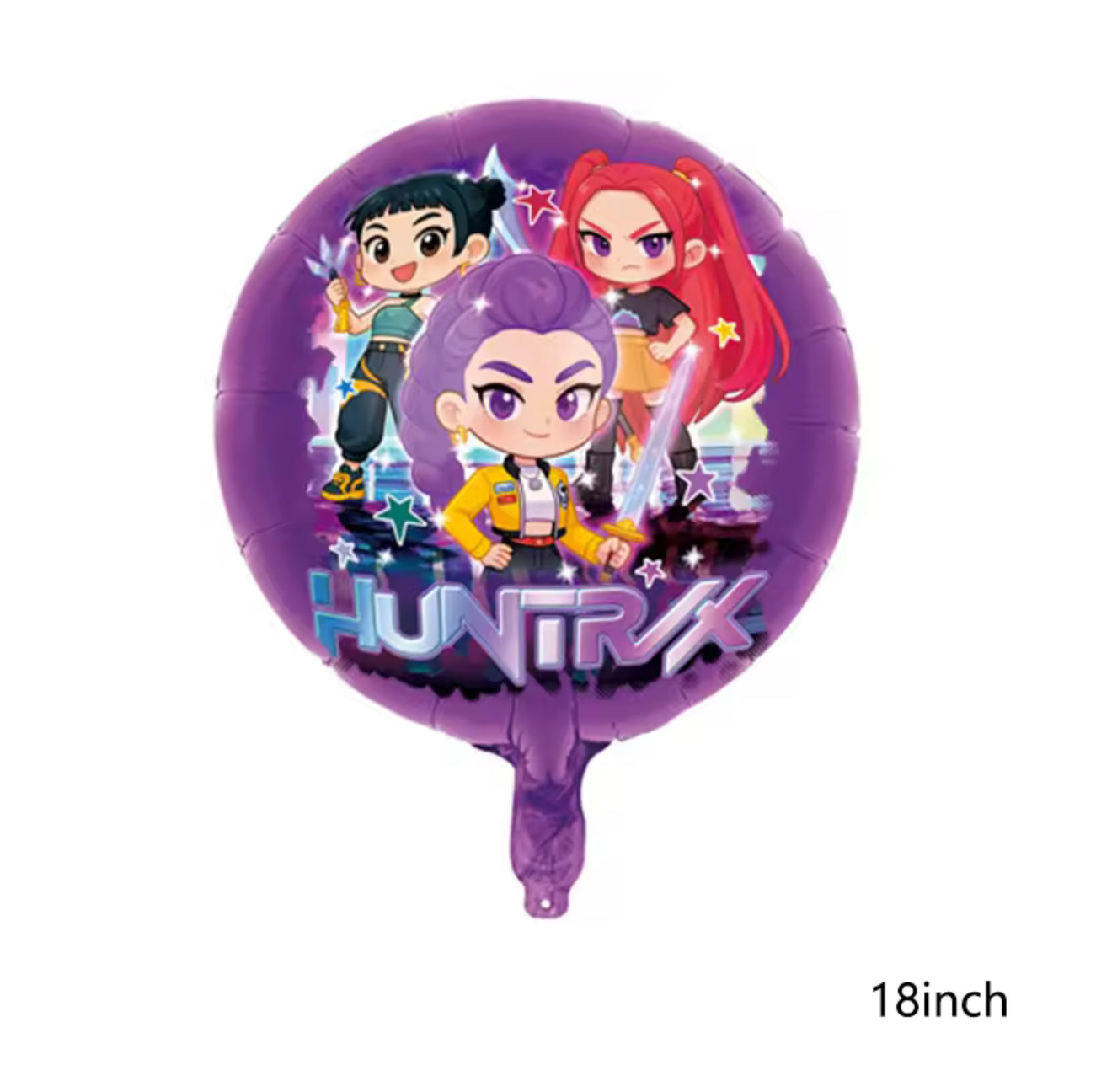 K-Pop Demon Hunters Foil Balloon Huntrix Anime Cartoon Style 2