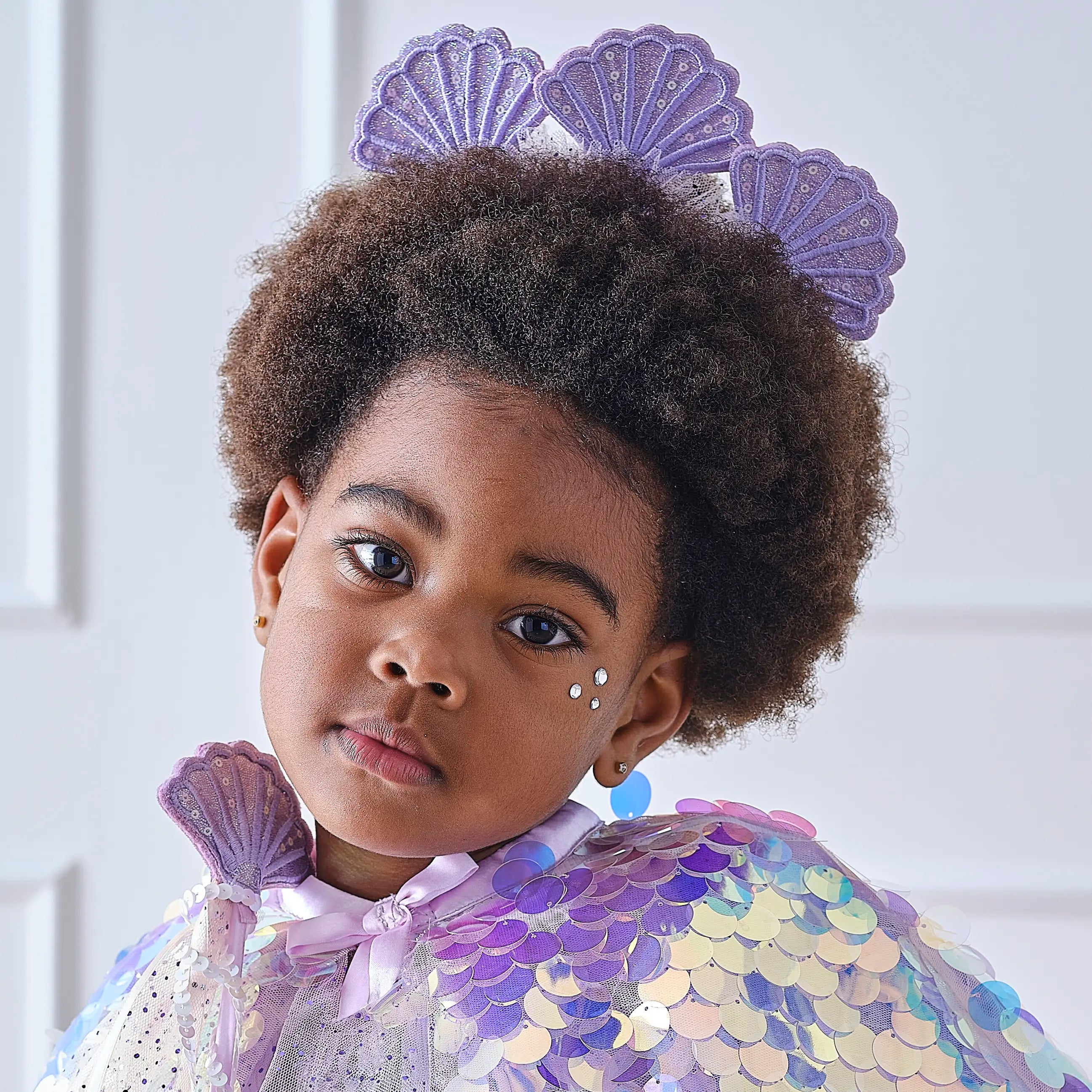 Purple Sequin Mermaid Headband by Ginger Ray