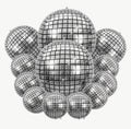 12 x Disco Ball Foil Balloons