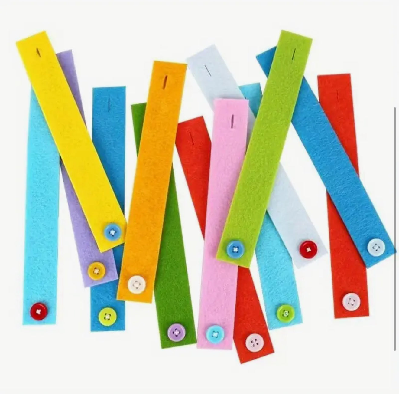 Felt Paper Chain Links 20 Pieces in Various Colours
