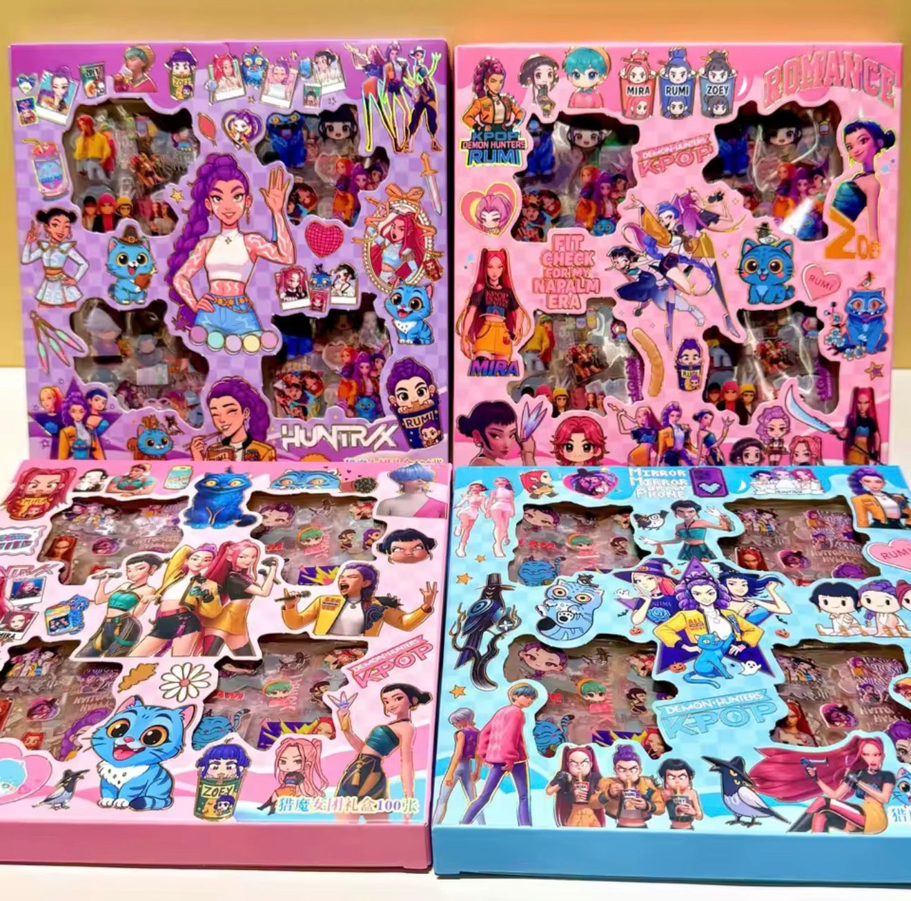 K Pop Demon Hunters Cartoon Animé Stickers Box