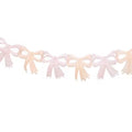 Tissue Paper Bow Garland in Pink and Peach