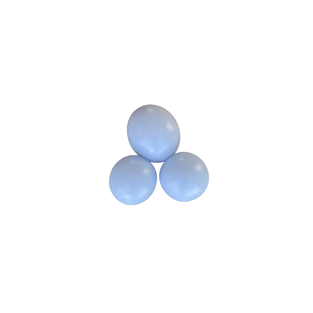 Evergarland 3-balloon cluster reusable balloon garland in pastel blue, eco party decoration, sustainable balloon garland