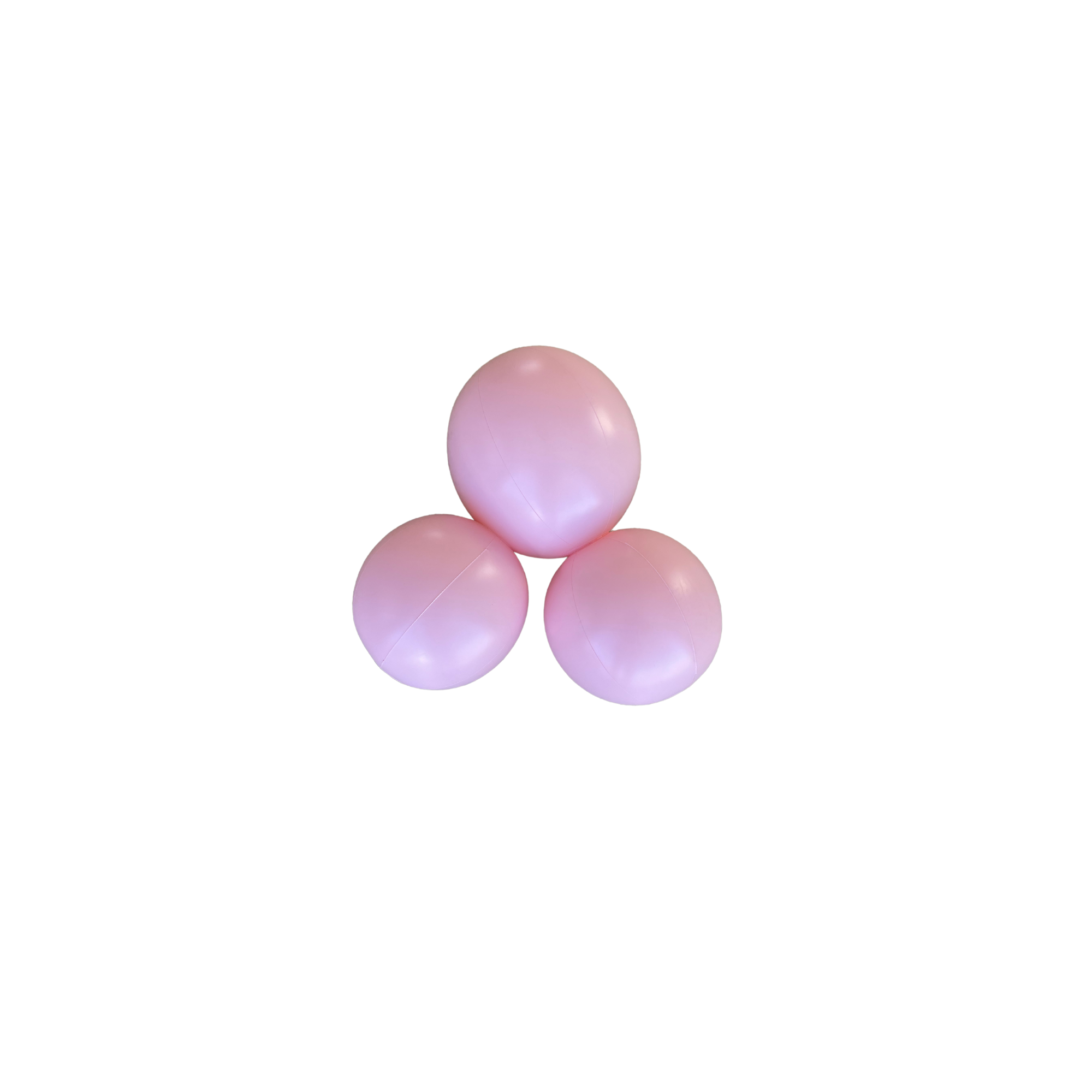 Evergarland 3-balloon cluster reusable balloon garland in pastel pink, reusable sustainable party decor, eco balloon alternative