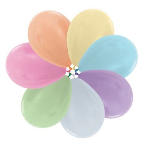 Satin Mixed 30cm Sempertex Balloons Pack of 25 (natural degradable latex)