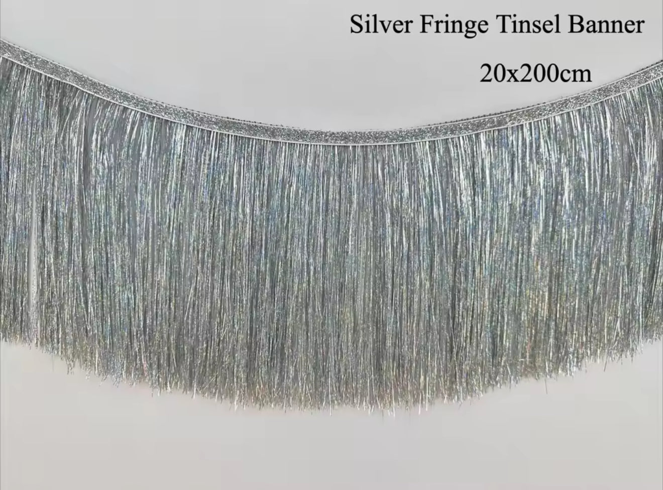 Tinsel Fringe Garland 2m