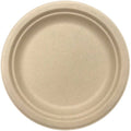 Sugarcane Lunch Plates 180mm Natural Pack of 10